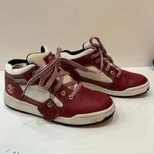 Vintage Timberland Red & White Leather/Mesh Field Boot Sneakers – Men’s 7.5M